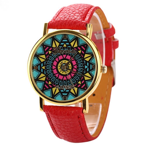 Compass Watch, Mint Leather Watch, Leather Watch, Bracelet Watch, Vintage Watch, Retro Watch